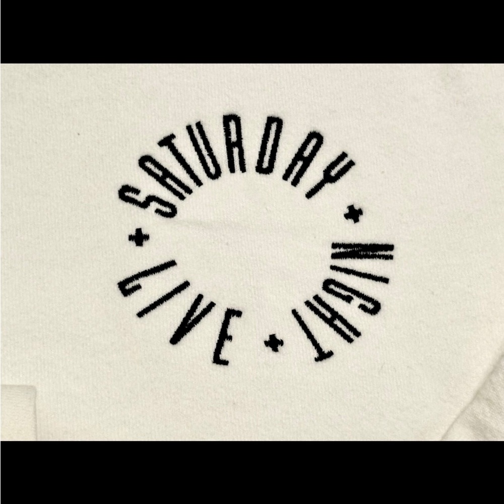 SNL 50  NBC Saturday night live from New York comedy tv logo Sweatshirt white
